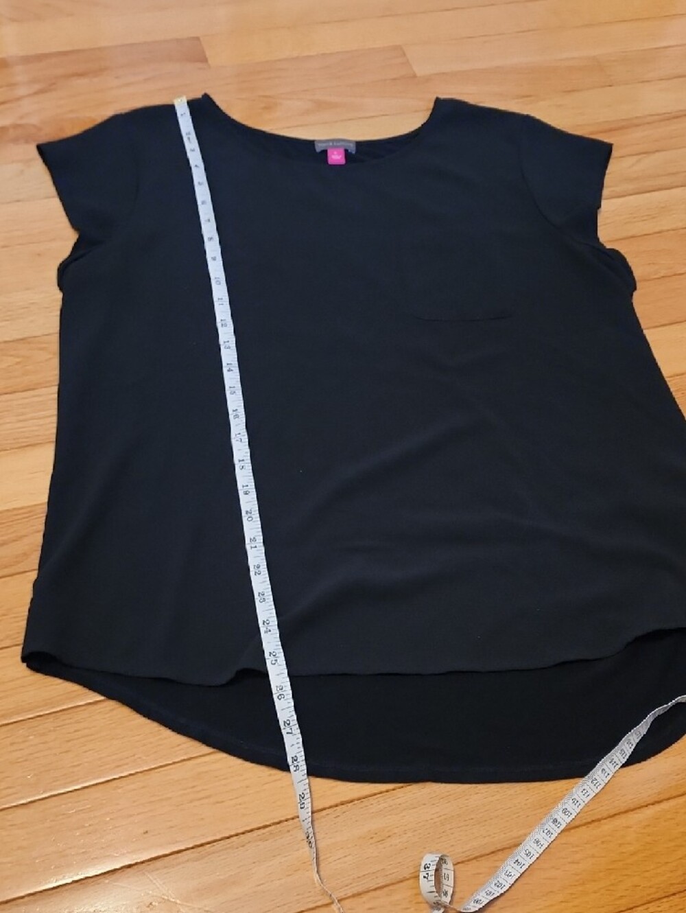 Vince Camuto Black Cap Sleeve Blouse - Picture 5 of 7
